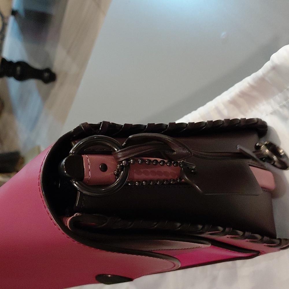 Coach Dreamer Women's Pink Leather Crossbody Bag - Picture 2 of 13
